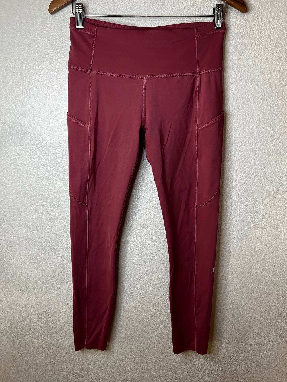 Lululemon Fast and Free High Rise Tight Leggings 25" Cool Nulux Cherry Tint 8